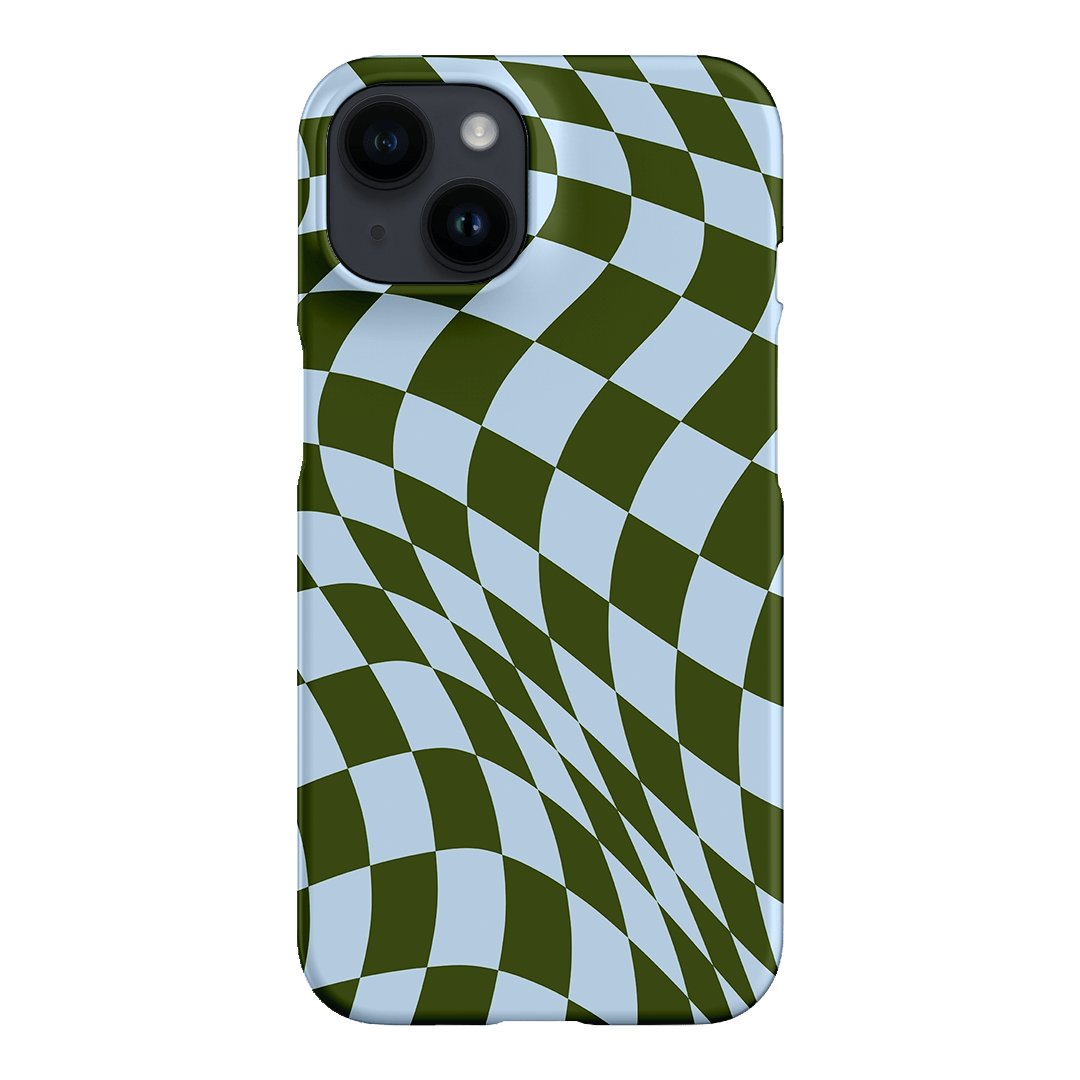 Wavy Check Forest on Sky Matte Case Matte Phone Cases by The Dairy - The Dairy