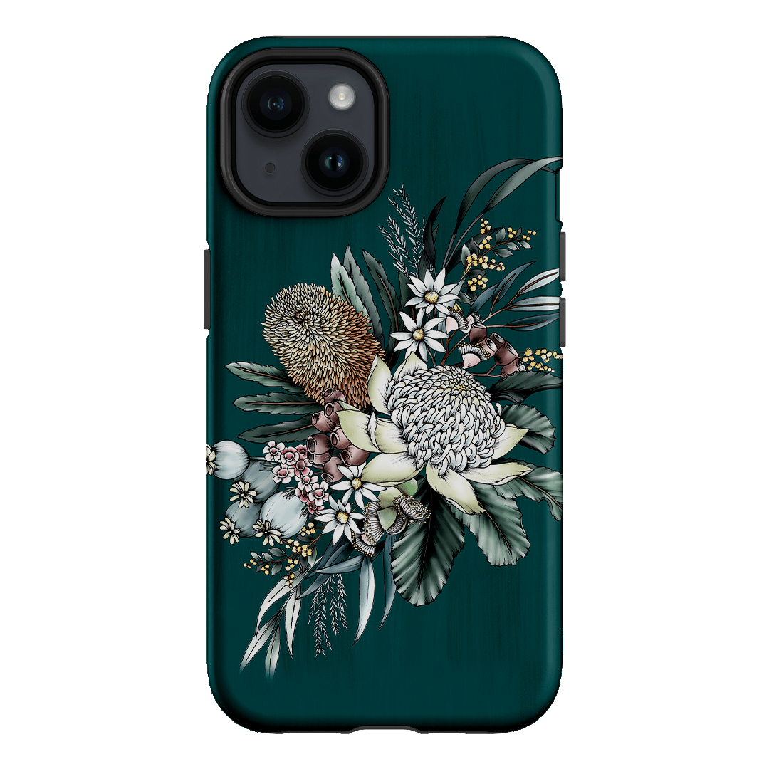 Teal Native Printed Phone Cases iPhone 14 / Armoured by Typoflora - The Dairy