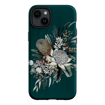 Teal Native Printed Phone Cases iPhone 14 Plus / Armoured by Typoflora - The Dairy