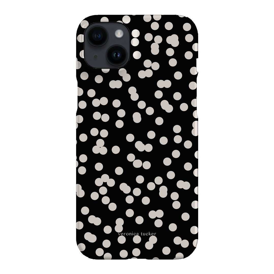 Mini Confetti Noir Printed Phone Cases iPhone 14 Plus / Snap by Veronica Tucker - The Dairy