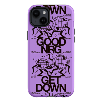 Good Energy in Purple Printed Phone Cases iPhone 14 Plus / Armoured by After Hours - The Dairy