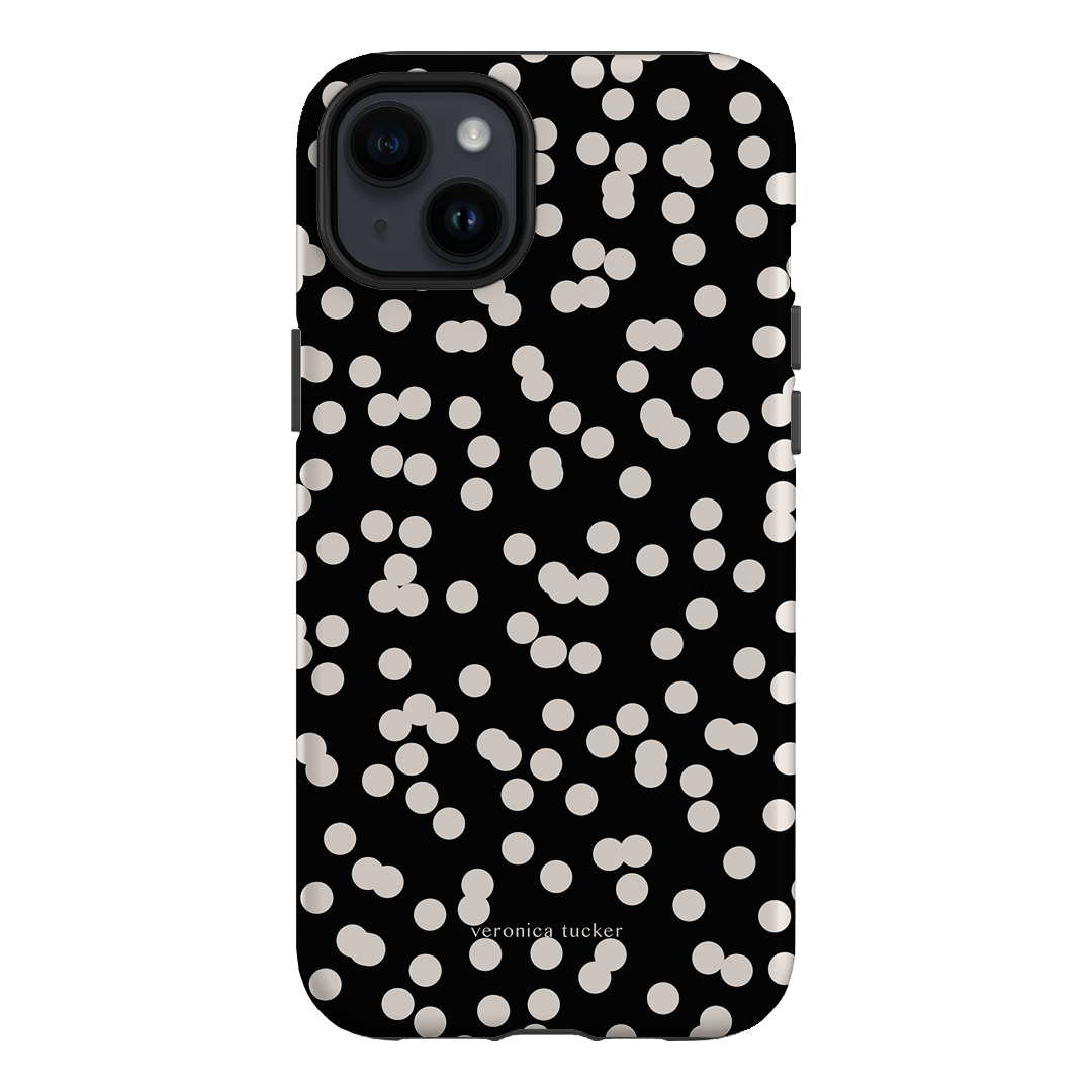 Mini Confetti Noir Printed Phone Cases iPhone 14 Plus / Armoured by Veronica Tucker - The Dairy