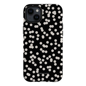 Mini Confetti Noir Printed Phone Cases iPhone 14 Plus / Armoured by Veronica Tucker - The Dairy