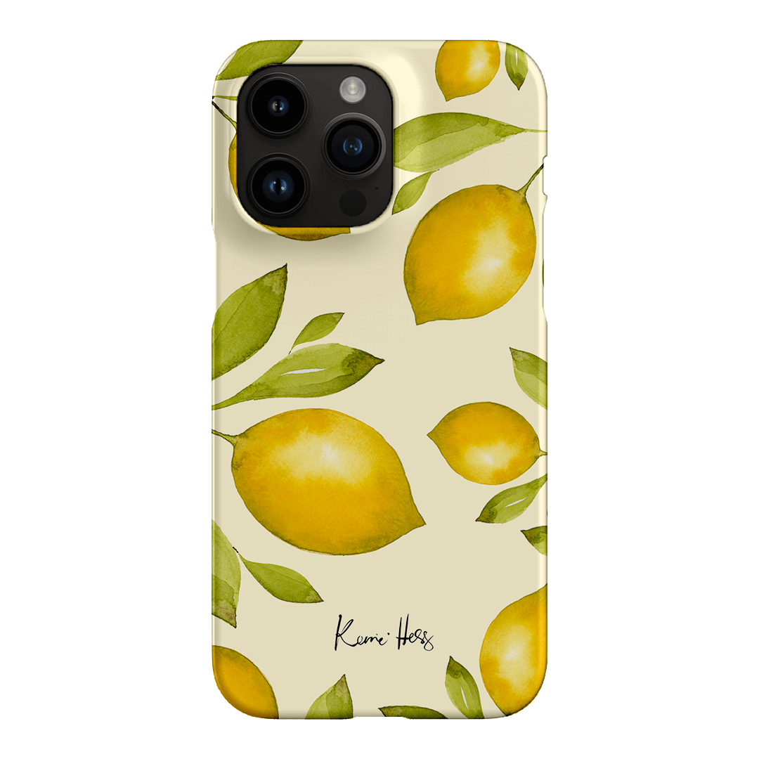 Summer Limone Printed Phone Cases iPhone 14 Pro Max / Snap by Kerrie Hess - The Dairy