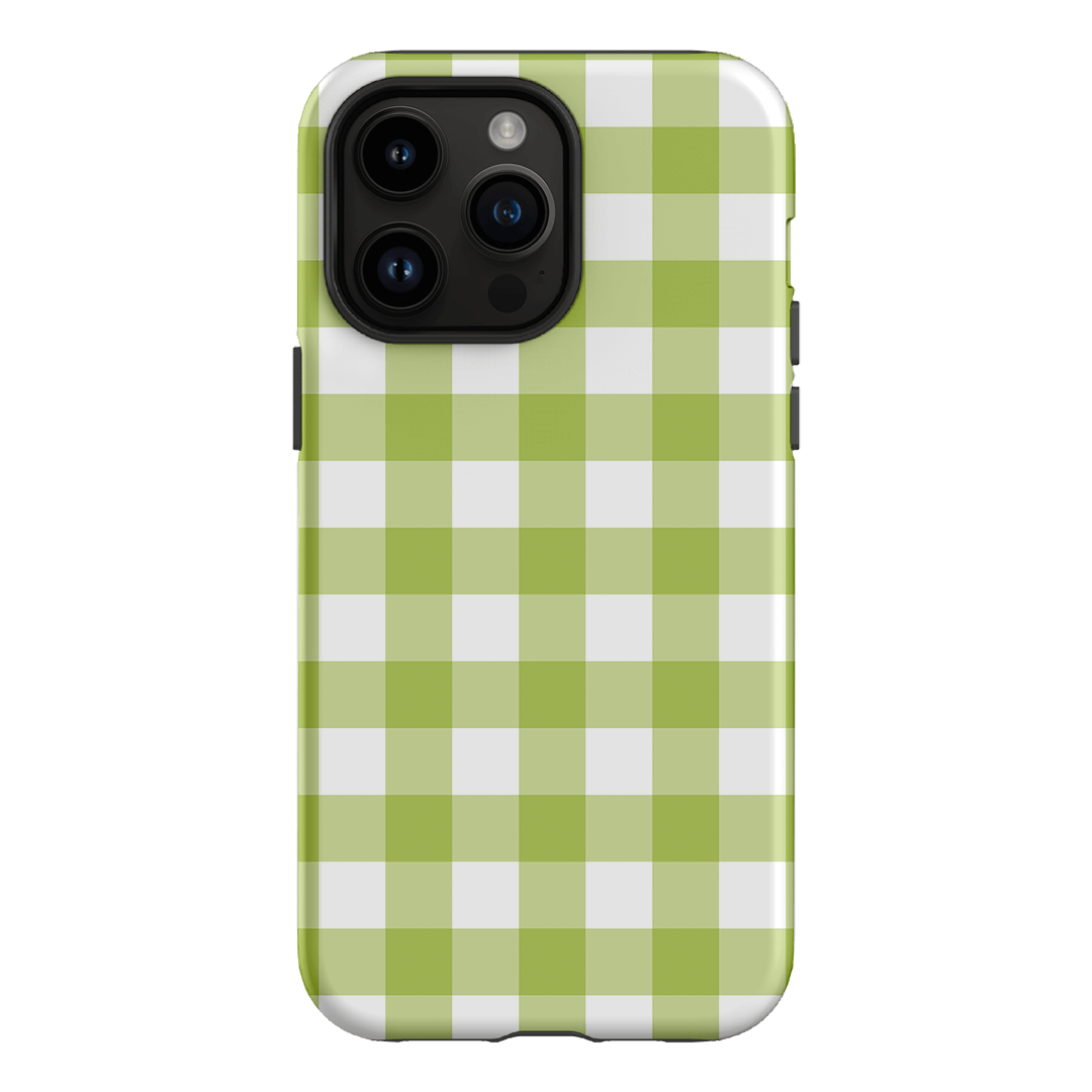 Gingham in Citrus Matte Case Matte Phone Cases iPhone 14 Pro Max / Armoured by The Dairy - The Dairy