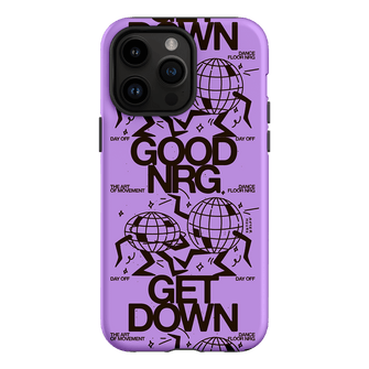 Good Energy in Purple Printed Phone Cases iPhone 14 Pro Max / Armoured by After Hours - The Dairy