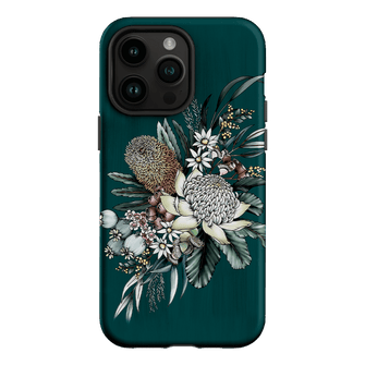 Teal Native Printed Phone Cases iPhone 14 Pro Max / Armoured by Typoflora - The Dairy