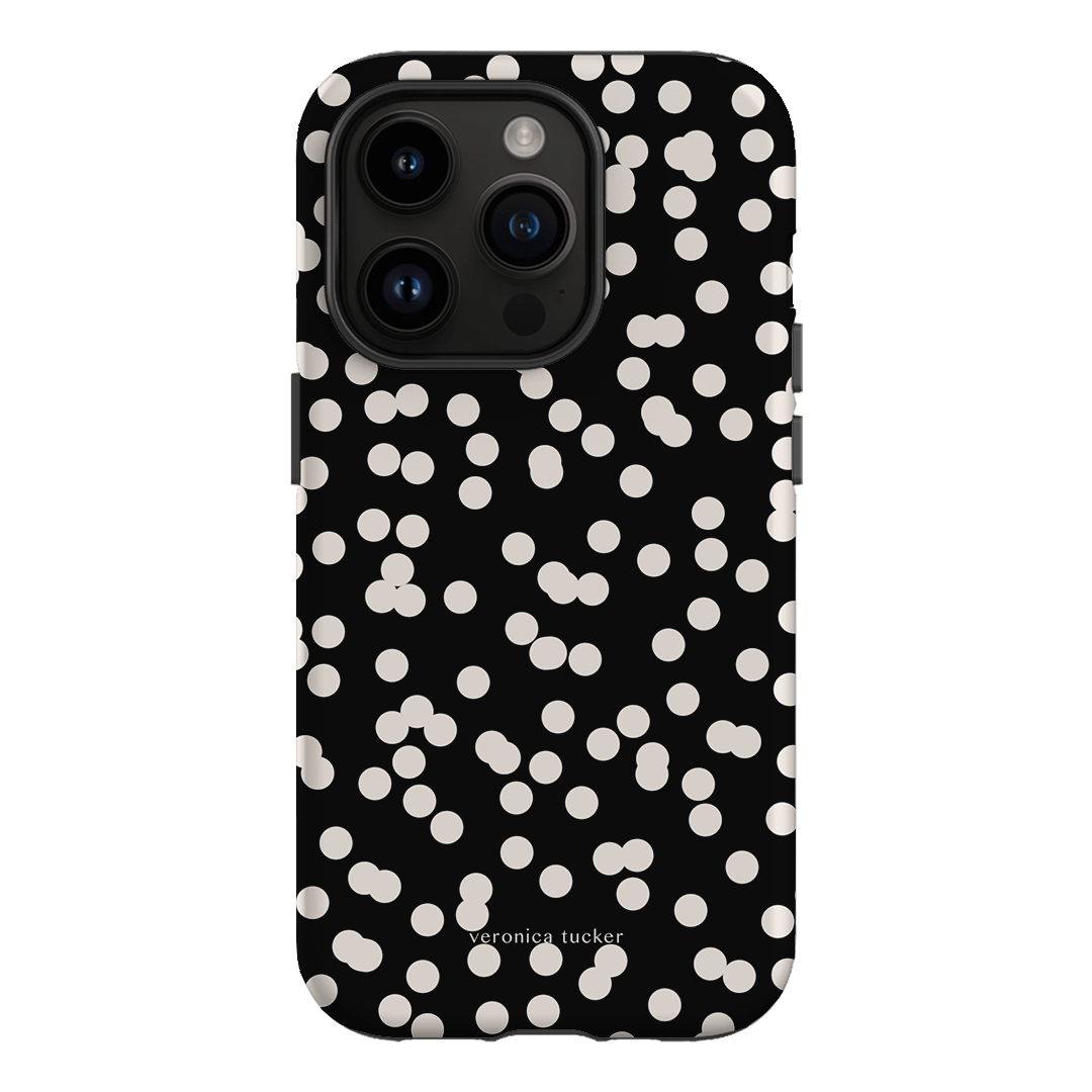 Mini Confetti Noir Printed Phone Cases iPhone 14 Pro / Armoured by Veronica Tucker - The Dairy