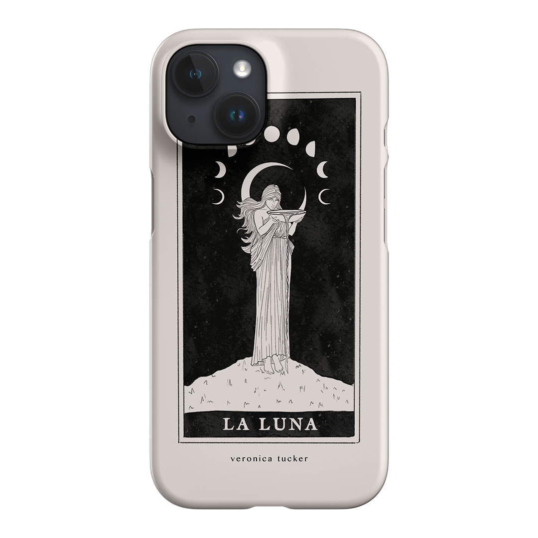 La Luna Tarot Card Printed Phone Cases iPhone 15 / Snap by Veronica Tucker - The Dairy