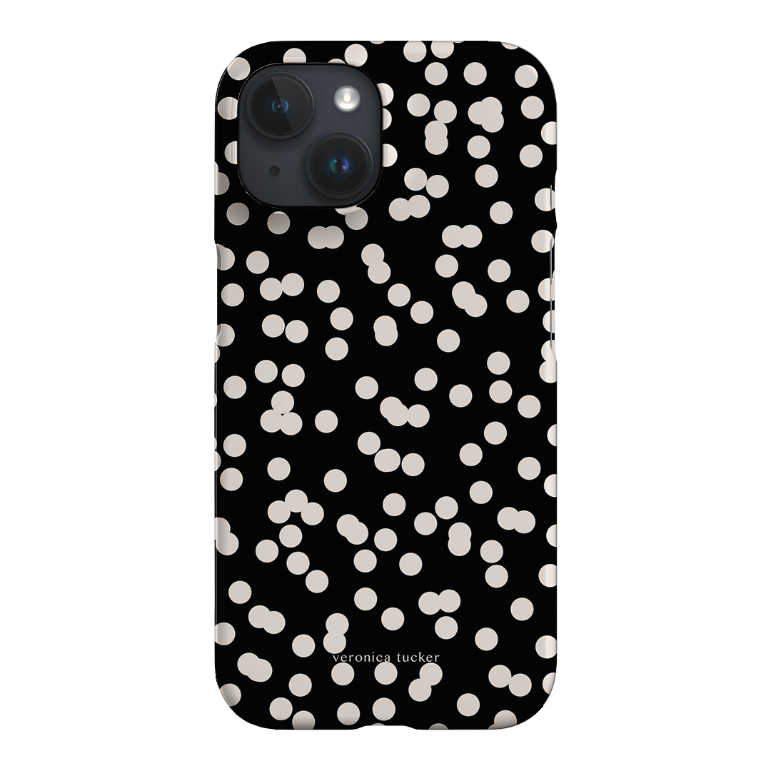 Mini Confetti Noir Printed Phone Cases iPhone 15 / Snap by Veronica Tucker - The Dairy