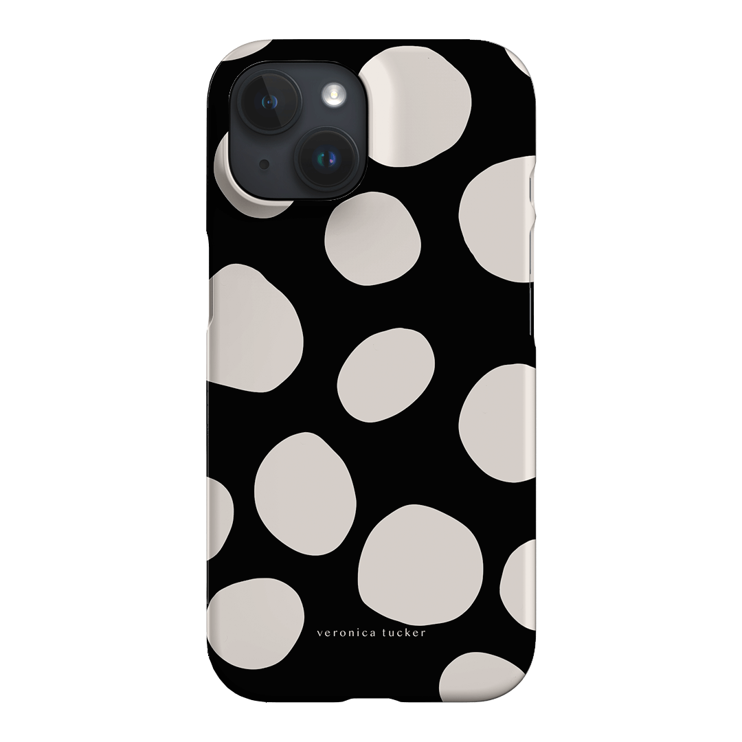 Pebbles Noir Printed Phone Cases iPhone 15 / Snap by Veronica Tucker - The Dairy