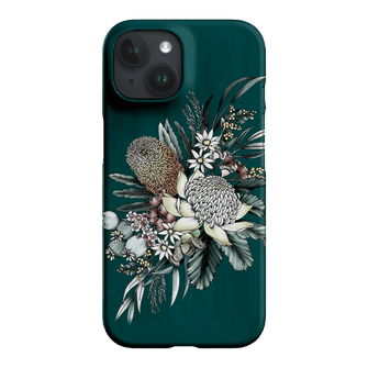 Teal Native Printed Phone Cases iPhone 15 / Armoured by Typoflora - The Dairy