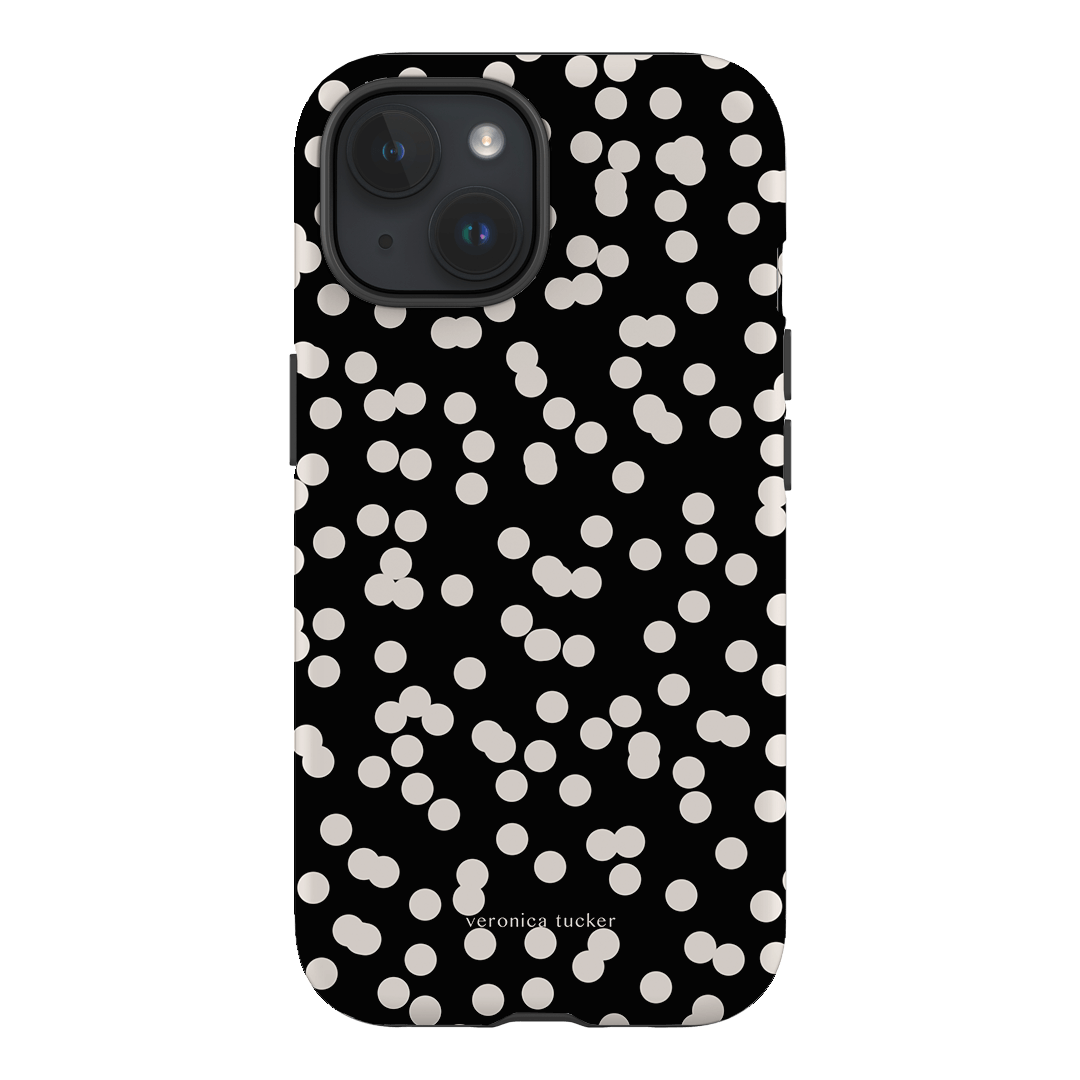 Mini Confetti Noir Printed Phone Cases iPhone 15 / Armoured by Veronica Tucker - The Dairy