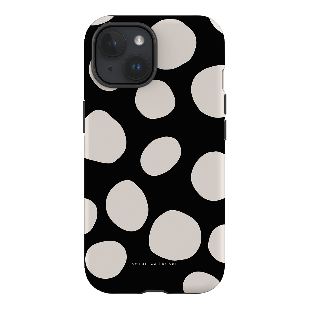 Pebbles Noir Printed Phone Cases iPhone 15 / Armoured by Veronica Tucker - The Dairy