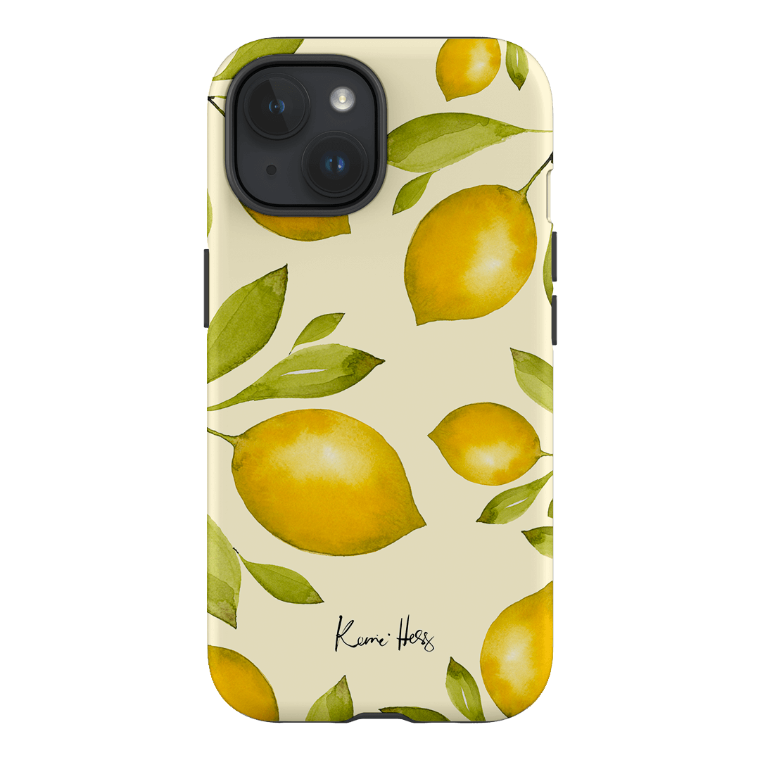 Summer Limone Printed Phone Cases iPhone 15 / Armoured by Kerrie Hess - The Dairy