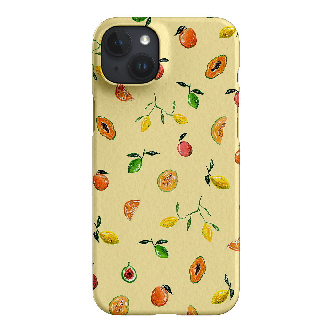 Golden Fruit Printed Phone Cases iPhone 15 Plus / Snap by BG. Studio - The Dairy