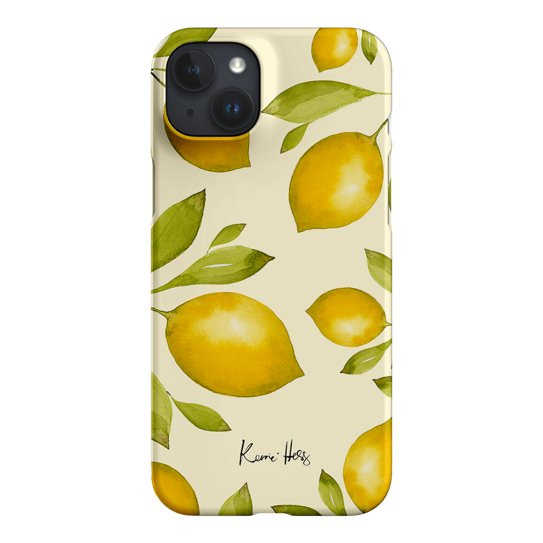 Summer Limone Printed Phone Cases iPhone 15 Plus / Snap by Kerrie Hess - The Dairy
