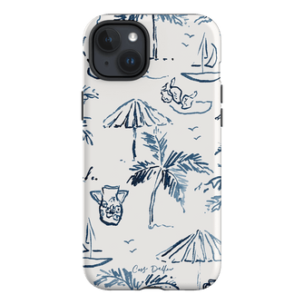 Balmy Blue Printed Phone Cases iPhone 15 Plus / Armoured by Cass Deller - The Dairy
