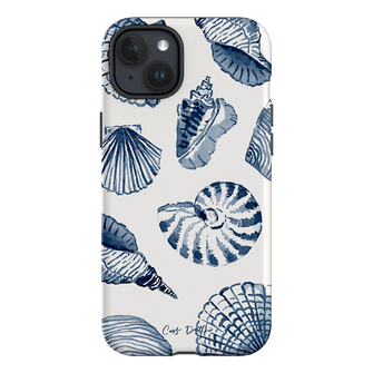 Blue Shells Printed Phone Cases iPhone 15 Plus / Armoured by Cass Deller - The Dairy