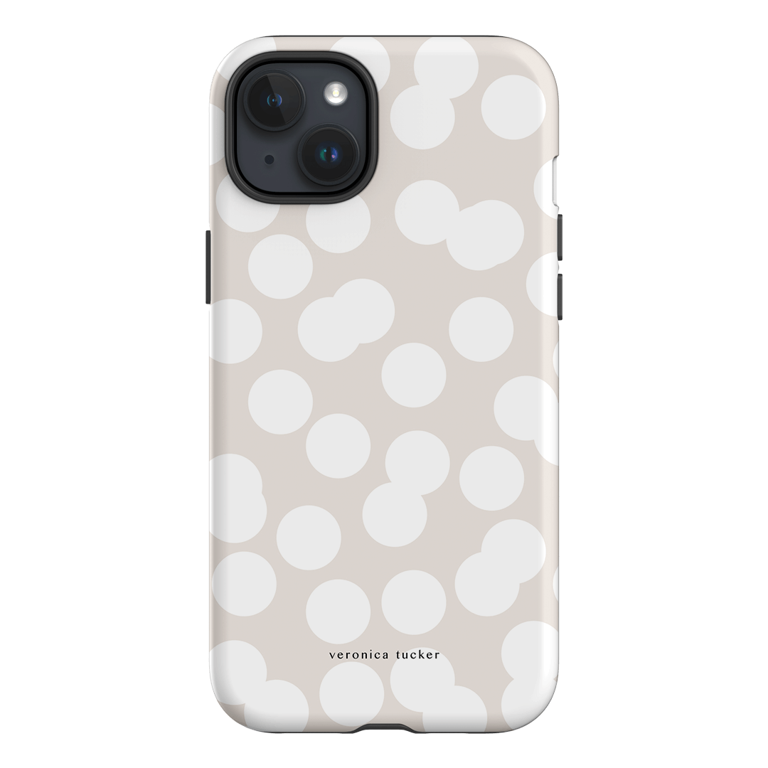 Confetti White Printed Phone Cases iPhone 15 Plus / Armoured by Veronica Tucker - The Dairy