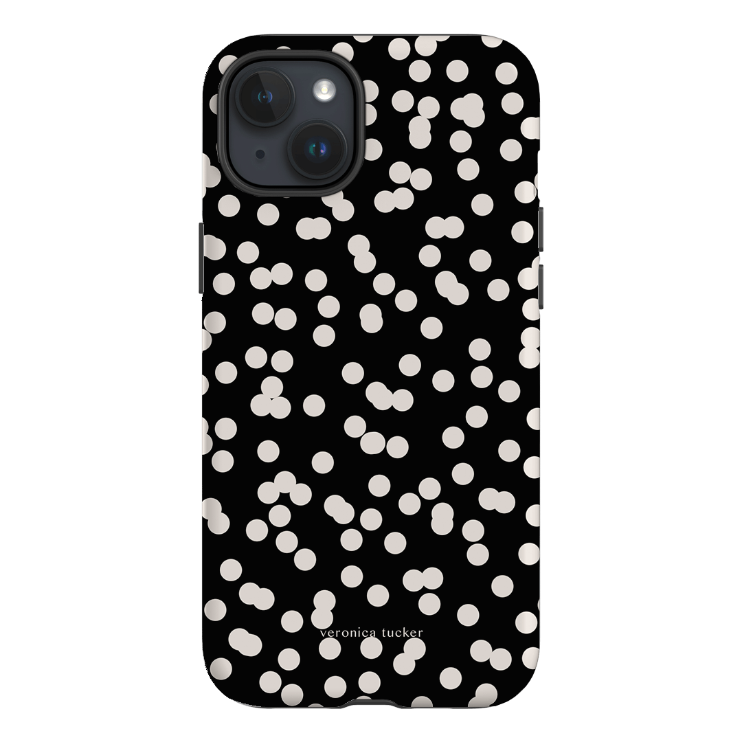 Mini Confetti Noir Printed Phone Cases iPhone 15 Plus / Armoured by Veronica Tucker - The Dairy