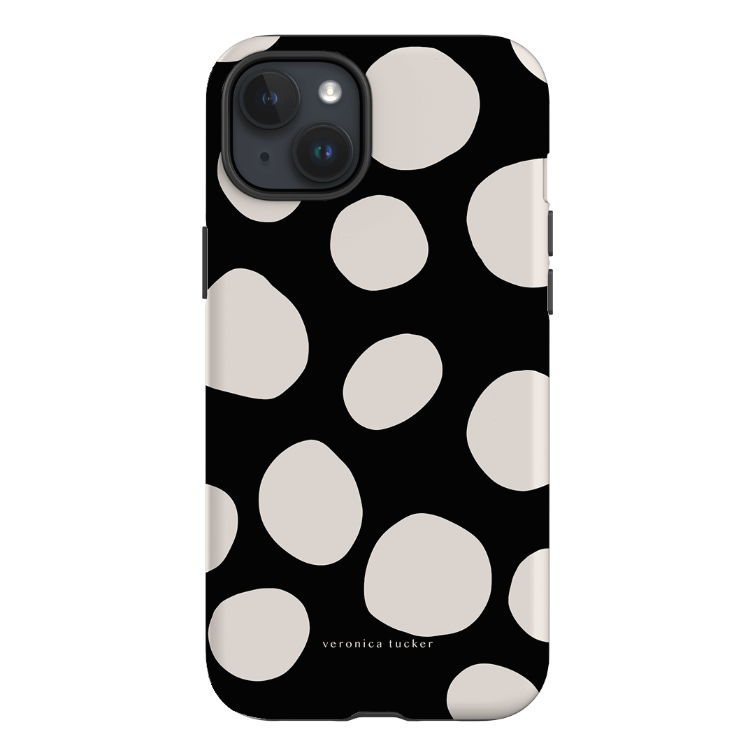 Pebbles Noir Printed Phone Cases iPhone 15 Plus / Armoured by Veronica Tucker - The Dairy