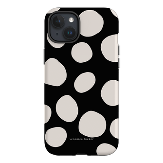 Pebbles Noir Printed Phone Cases iPhone 15 Plus / Armoured by Veronica Tucker - The Dairy