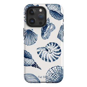 Blue Shells Printed Phone Cases iPhone 15 Pro Max / Armoured by Cass Deller - The Dairy