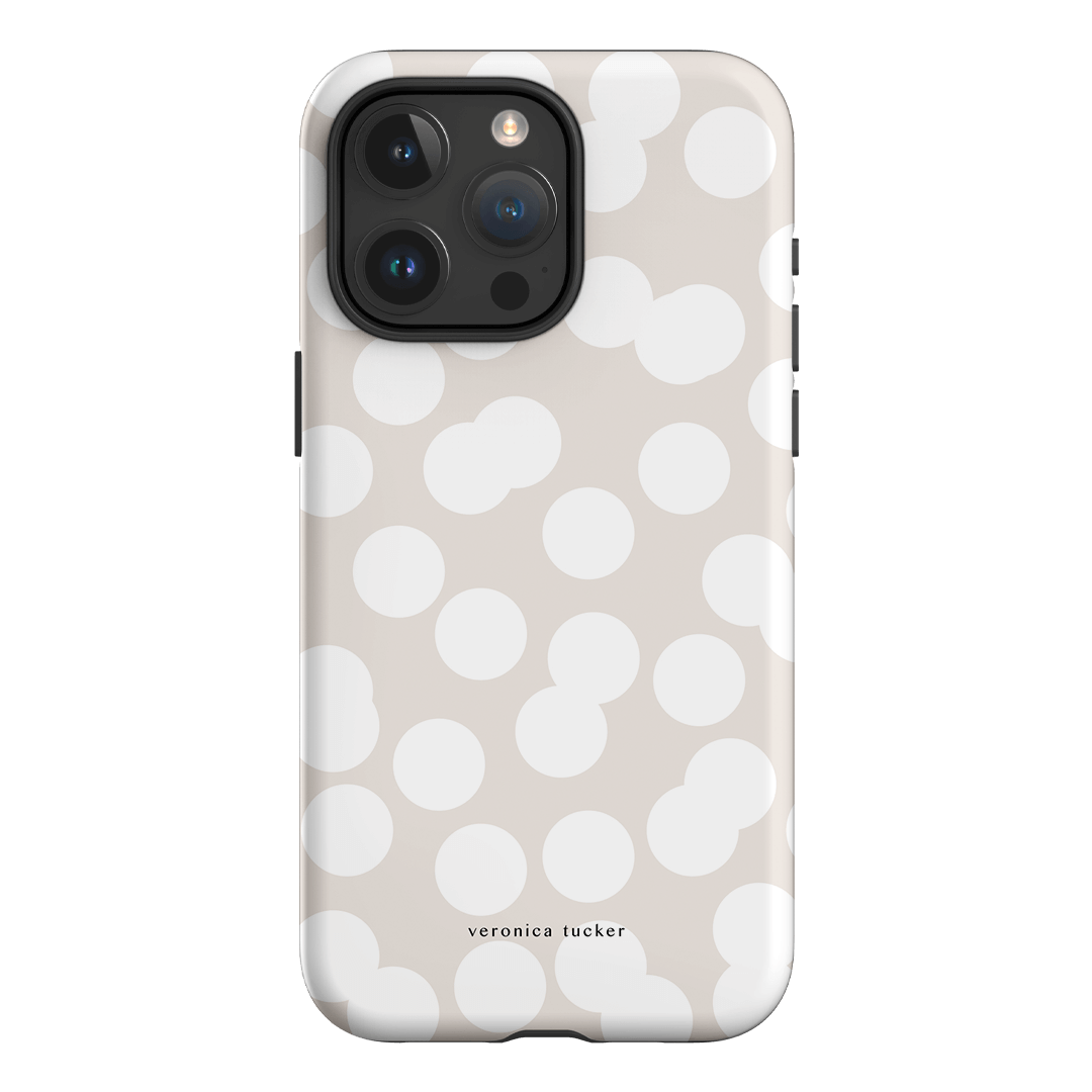 Confetti White Printed Phone Cases iPhone 15 Pro Max / Armoured by Veronica Tucker - The Dairy