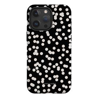 Mini Confetti Noir Printed Phone Cases iPhone 15 Pro Max / Armoured by Veronica Tucker - The Dairy