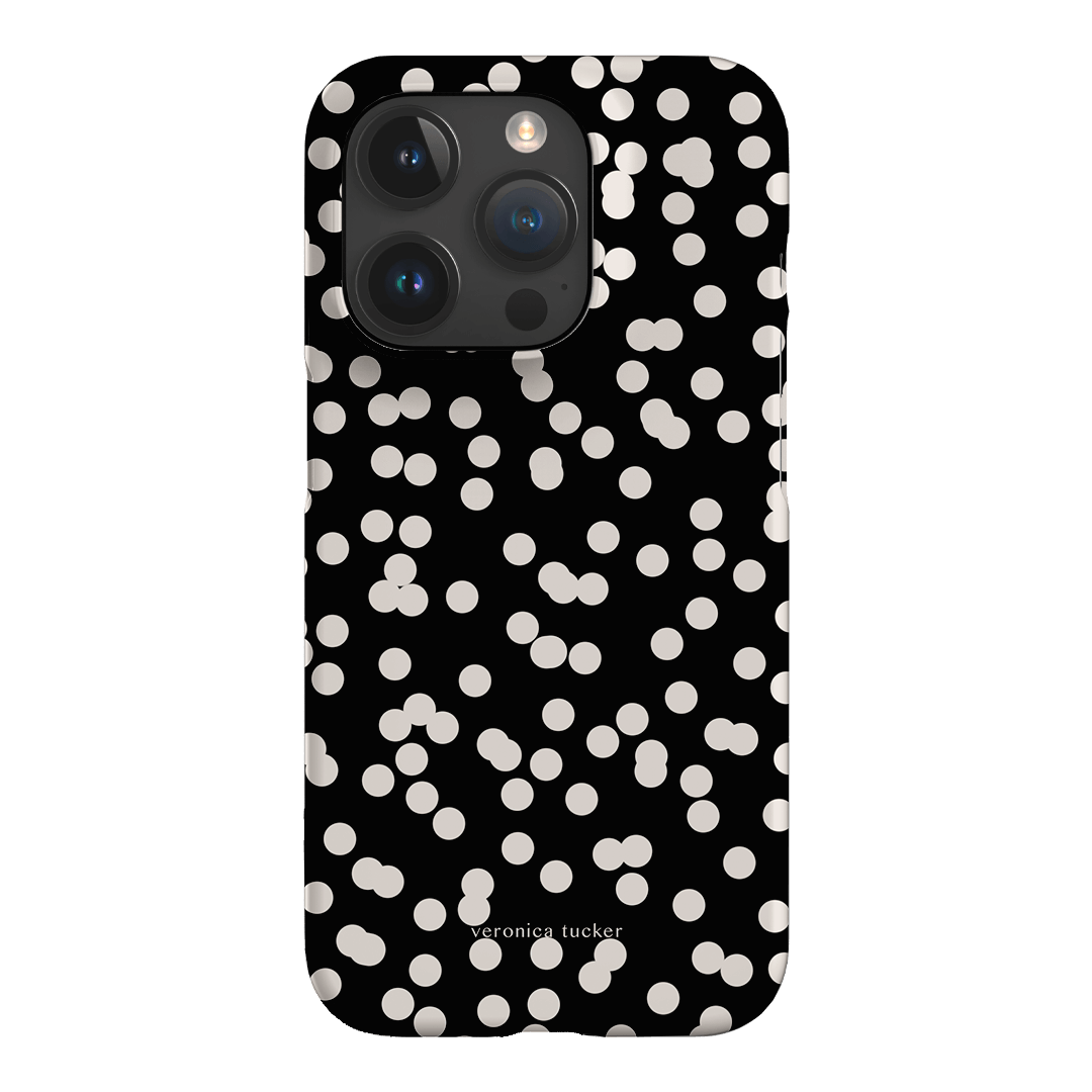 Mini Confetti Noir Printed Phone Cases iPhone 15 Pro / Snap by Veronica Tucker - The Dairy