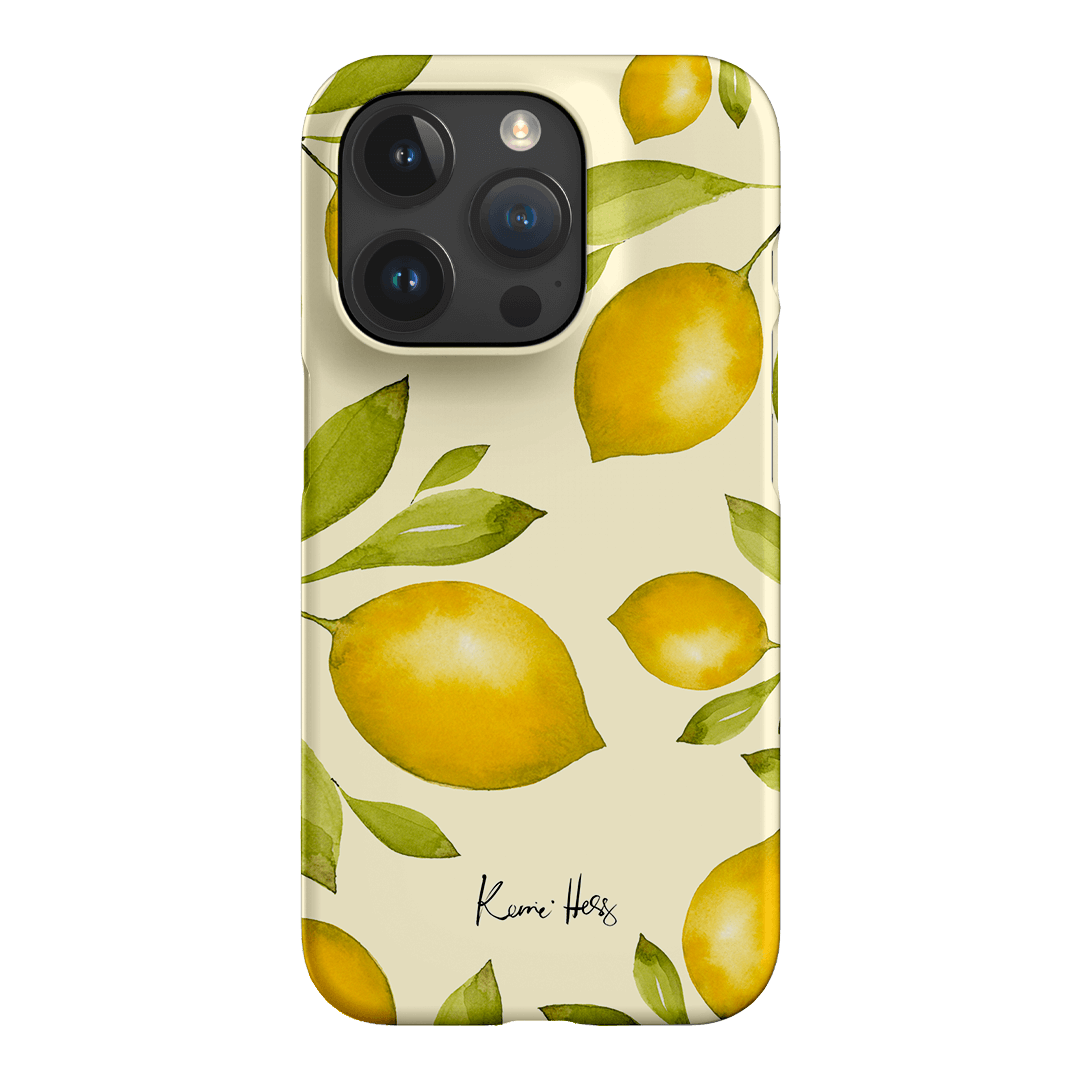 Summer Limone Printed Phone Cases iPhone 15 Pro / Snap by Kerrie Hess - The Dairy