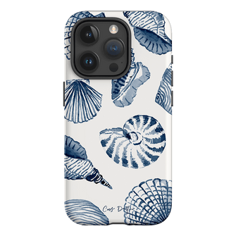 Blue Shells Printed Phone Cases iPhone 15 Pro / Armoured by Cass Deller - The Dairy