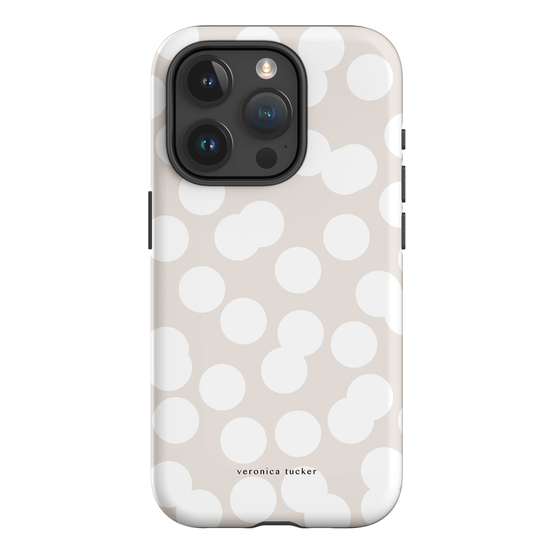 Confetti White Printed Phone Cases iPhone 15 Pro / Armoured by Veronica Tucker - The Dairy