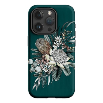 Teal Native Printed Phone Cases iPhone 15 Pro / Armoured by Typoflora - The Dairy