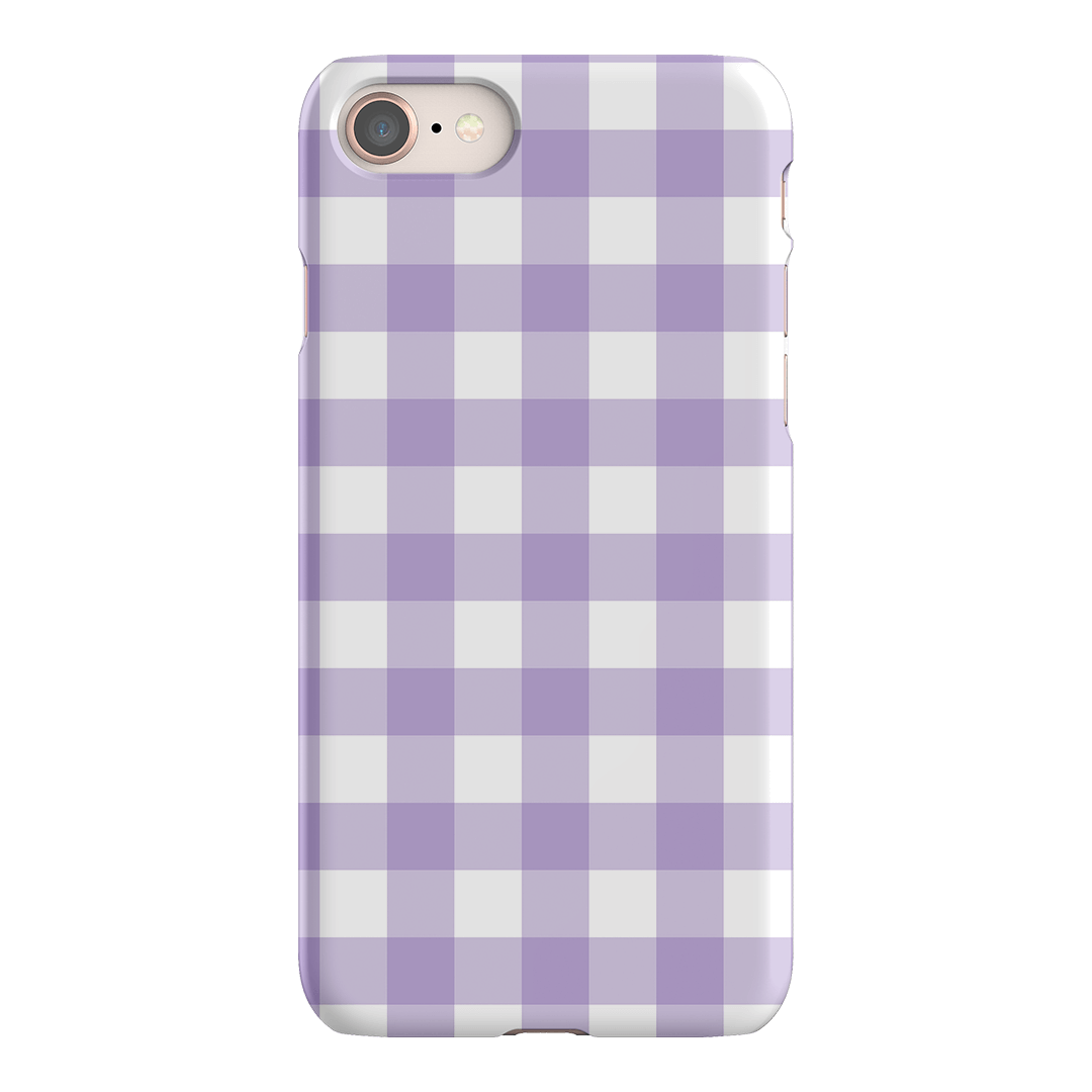 Gingham in Lilac Matte Case Matte Phone Cases iPhone 8 / Snap by The Dairy - The Dairy