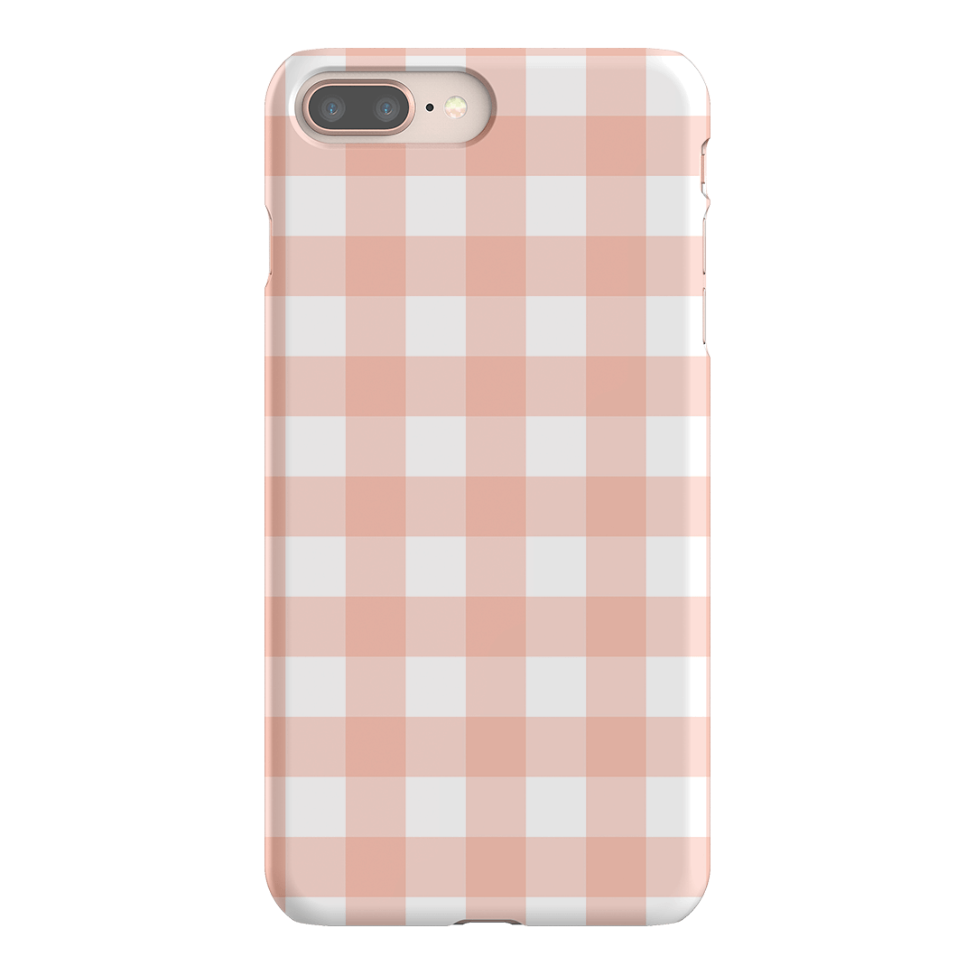 Gingham in Blush Matte Case Matte Phone Cases iPhone 8 Plus / Snap by The Dairy - The Dairy