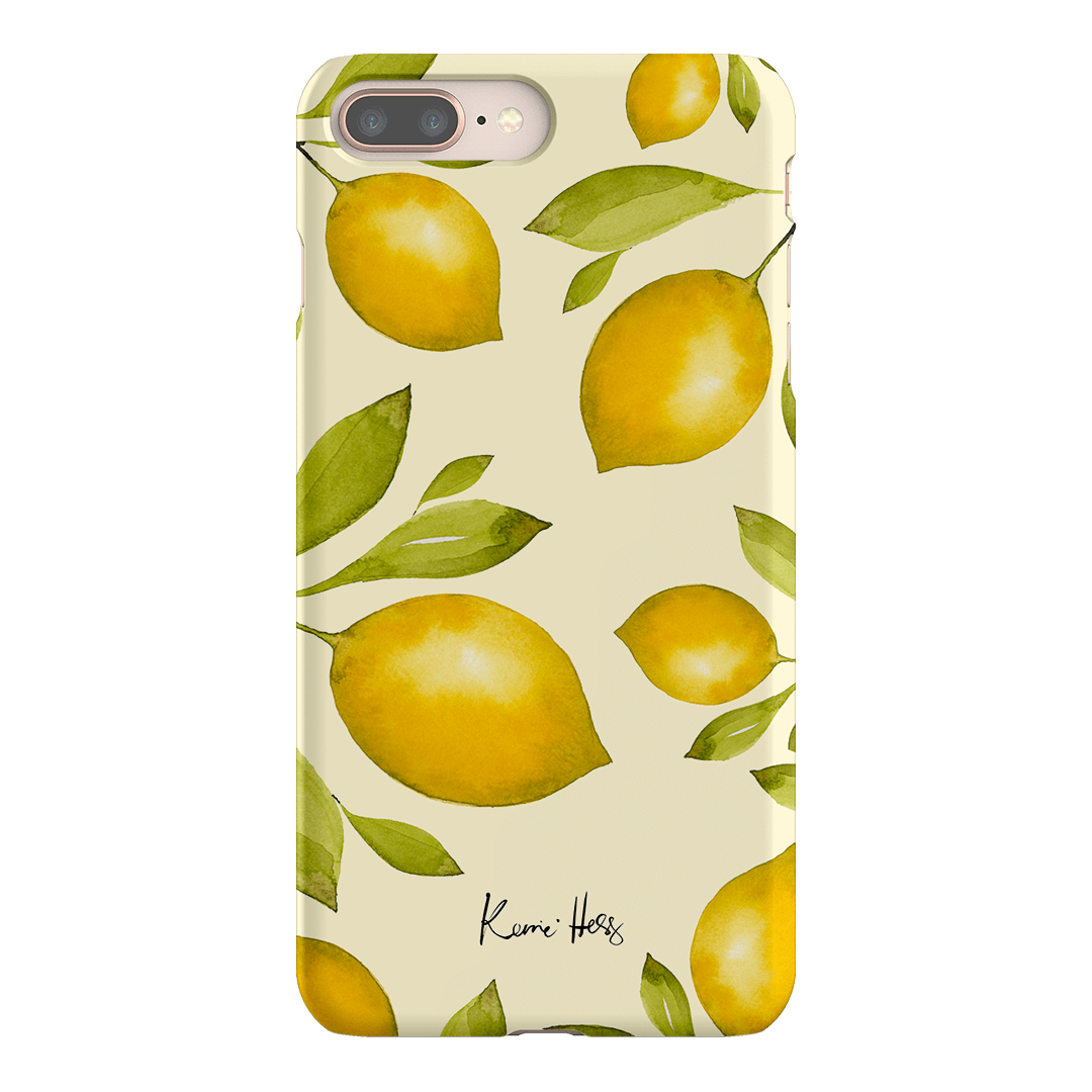 Summer Limone Printed Phone Cases iPhone 8 Plus / Snap by Kerrie Hess - The Dairy