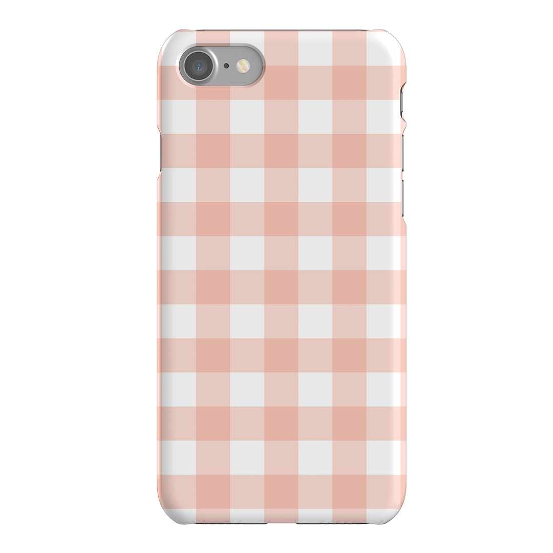 Gingham in Blush Matte Case Matte Phone Cases iPhone SE / Snap by The Dairy - The Dairy