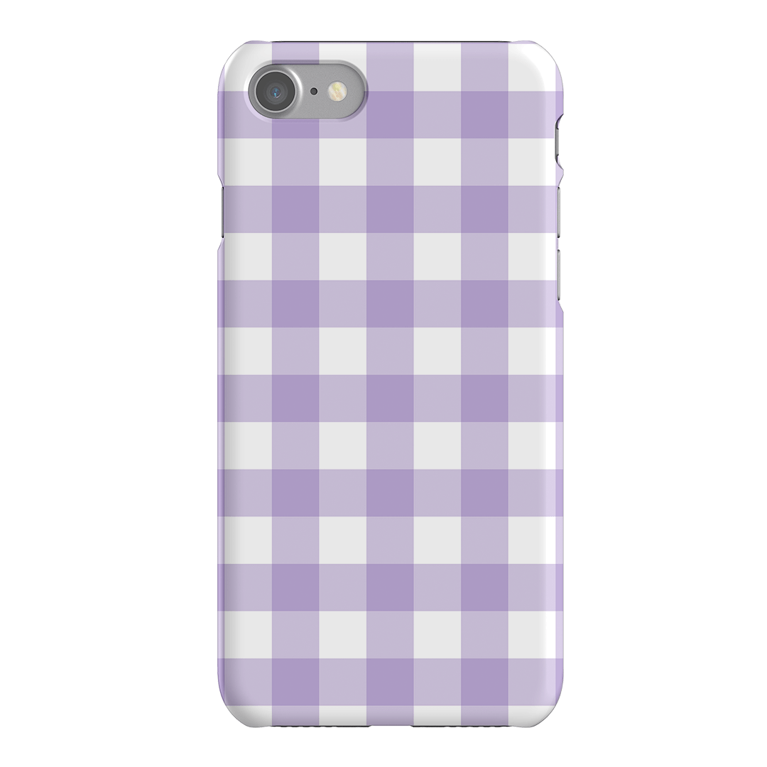 Gingham in Lilac Matte Case Matte Phone Cases iPhone SE / Snap by The Dairy - The Dairy