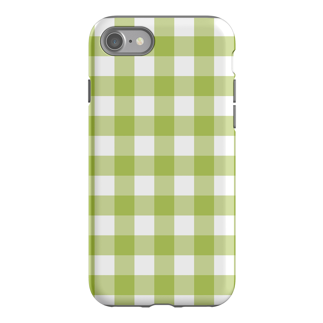 Gingham in Citrus Matte Case Matte Phone Cases iPhone SE / Armoured by The Dairy - The Dairy