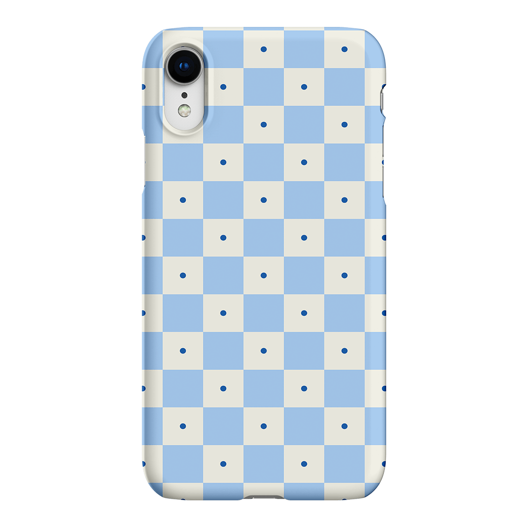 Checkers Blue Matte Case Matte Phone Cases iPhone XR / Snap by The Dairy - The Dairy