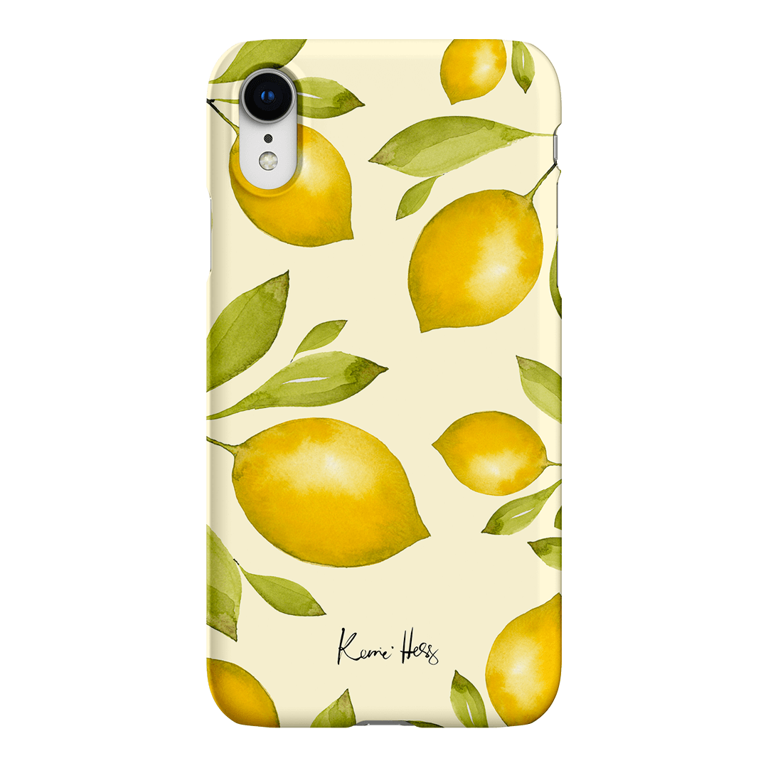 Summer Limone Printed Phone Cases iPhone XR / Snap by Kerrie Hess - The Dairy