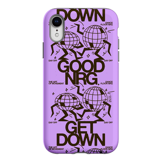 Good Energy in Purple Printed Phone Cases iPhone XR / Armoured by After Hours - The Dairy