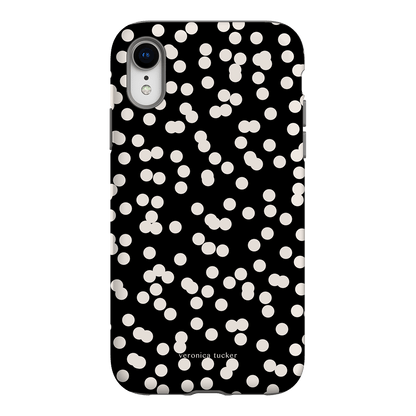 Mini Confetti Noir Printed Phone Cases iPhone XR / Armoured by Veronica Tucker - The Dairy