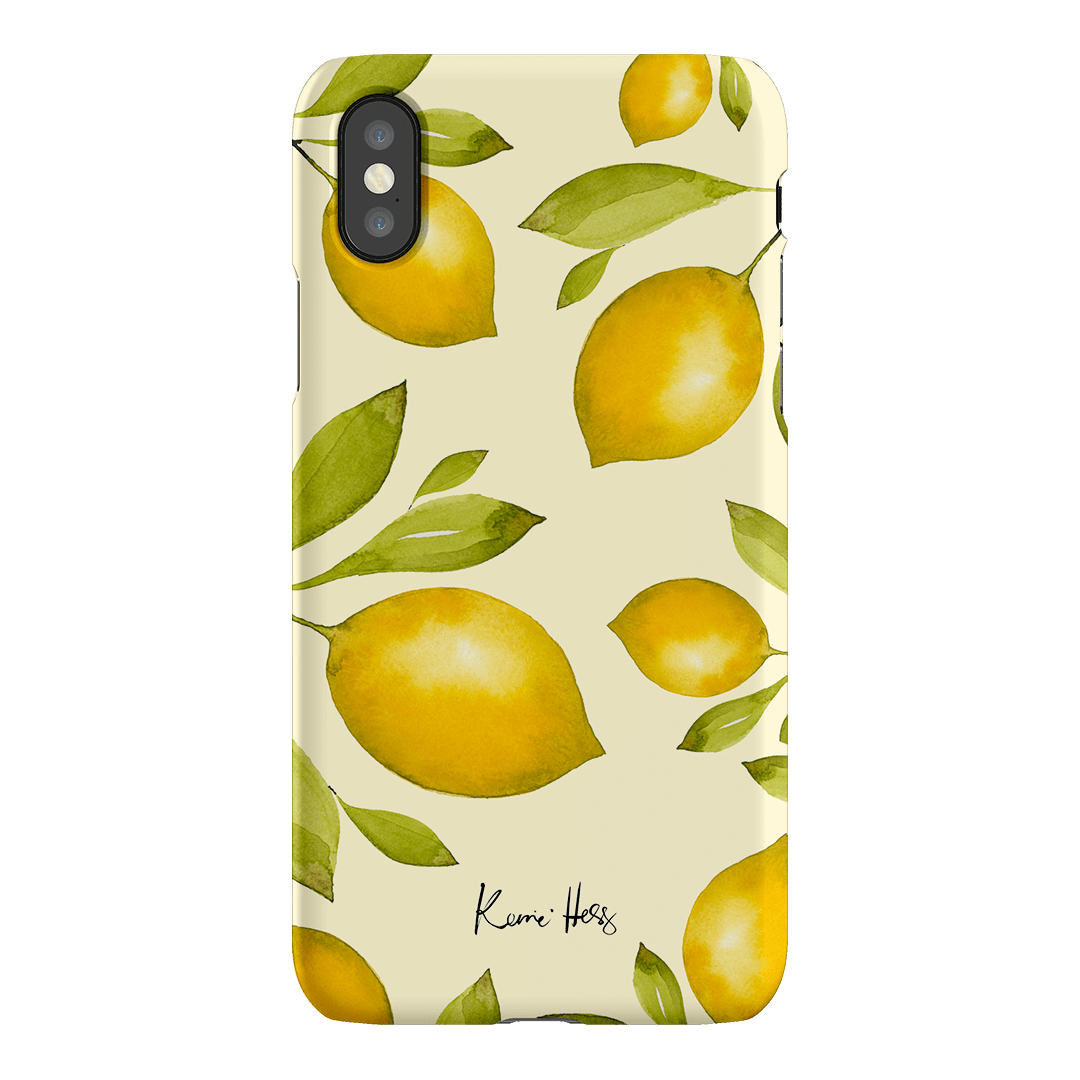 Summer Limone Printed Phone Cases iPhone XS / Snap by Kerrie Hess - The Dairy