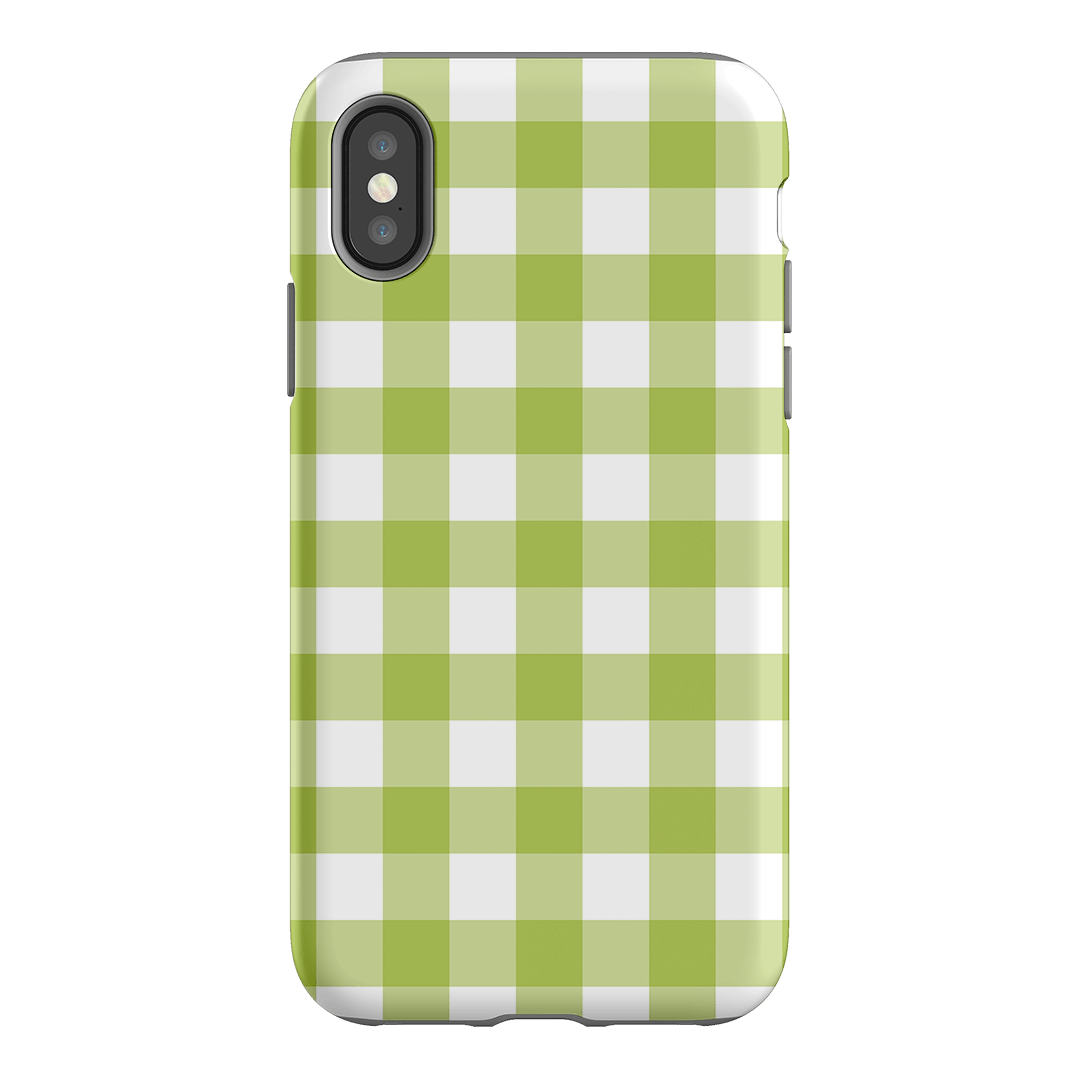 Gingham in Citrus Matte Case Matte Phone Cases iPhone XS / Armoured by The Dairy - The Dairy