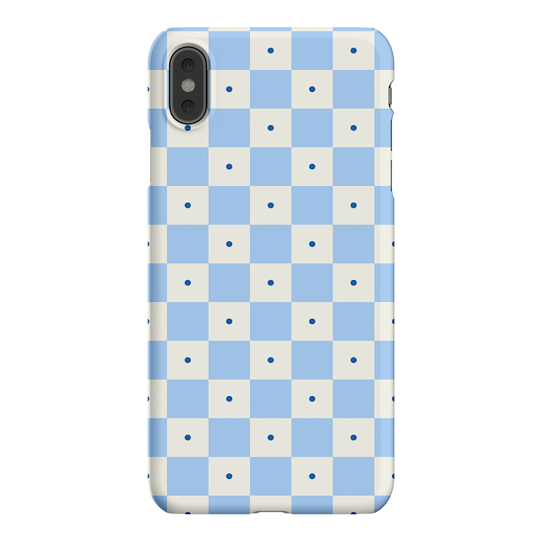 Checkers Blue Matte Case Matte Phone Cases iPhone XS Max / Snap by The Dairy - The Dairy