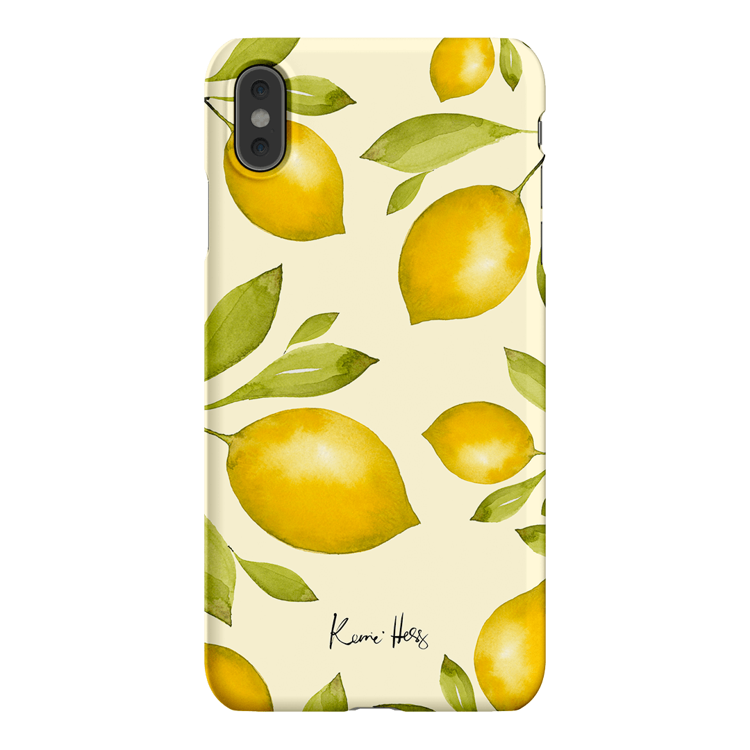 Summer Limone Printed Phone Cases iPhone XS Max / Snap by Kerrie Hess - The Dairy