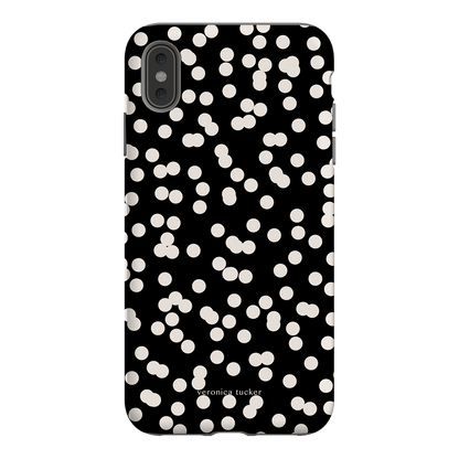 Mini Confetti Noir Printed Phone Cases iPhone XS Max / Armoured by Veronica Tucker - The Dairy
